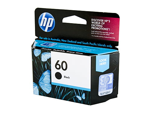 HP 60 BLACK GENUINE INK CARTRIDGE CC640WA.