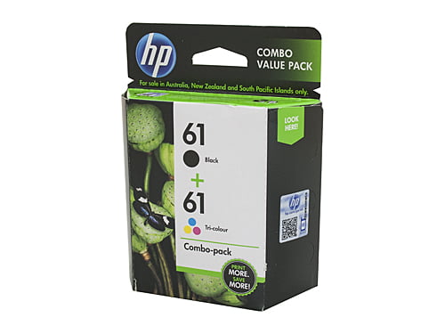 HP 61 BLACK & COLOUR COMBO GENUINE INK CARTRIDGES.