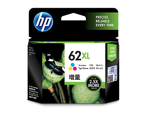 HP 62XL TRI-COLOUR GENUINE HIGH CAPACITY ORIGINAL INK CARTRIDGE C2P07AA
