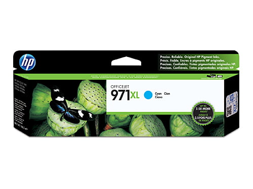 HP 971XL Cyan Genuine Ink Cartridge CN626AA