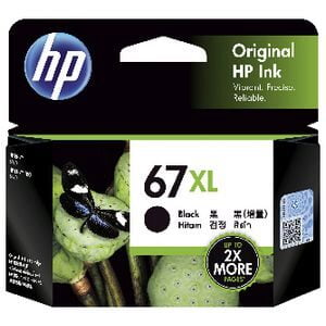 HP 67XL GENUINE BLACK ORIGINAL HIGH CAPACITY INK CARTRIDGE 3YM57AA