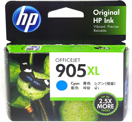 HP 905XL CYAN GENUINE HIGH CAPACITY INK CARTRIDGE.
