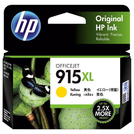 HP 915XL YELLOW GENUINE HIGH CAPACITY INK CARTRIDGE.