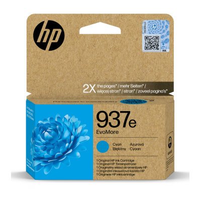 HP 937E CYAN GENUINE HIGH CAPACITY INK CARTRIDGE.