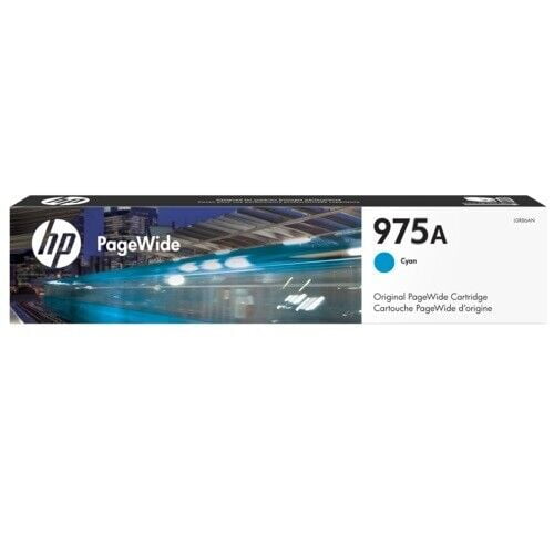 GENUINE HP 975A CYAN PAGEWIDE CARTRIDGE LOR88AA
