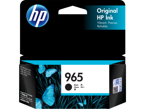 HP 965 BLACK GENUINE INK CARTRIDGE.