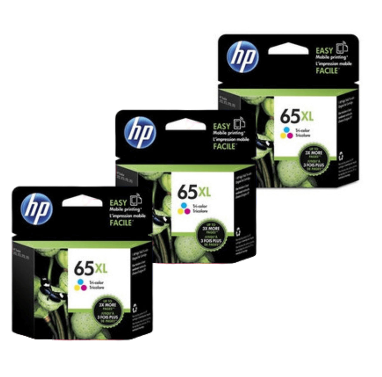 HP 65XL THREE GENUINE COLOUR HIGH CAPACITY 3-INK COMBO.