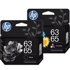 HP 63 COMBO GENUINE BLACK AND COLOUR INK CARTRIDGES.