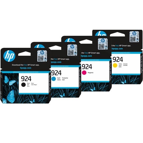 HP 924 GENUINE 4-INK VALUE PACK. FREE DELIVERY.