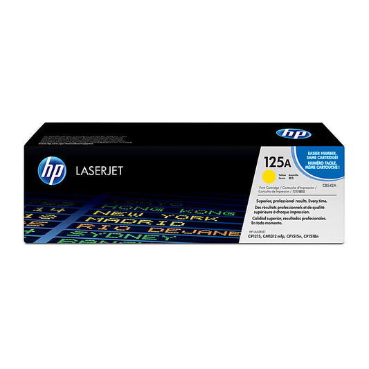 HP 125A YELLOW GENUINE TONER CARTRIDGE.