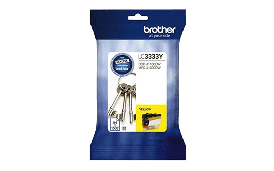 BROTHER LC-3333 YELLOW GENUINE INK CARTRIDGE.