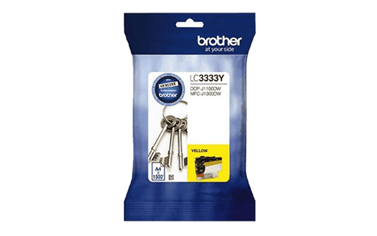 BROTHER LC-3333 YELLOW GENUINE INK CARTRIDGE.