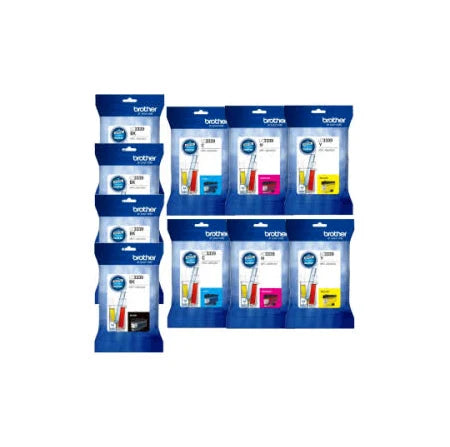 TWO BROTHER LC-3339XL GENUINE 4-INK VALUE PACK WITH TWO EXTRA BLACK (10 INKS).