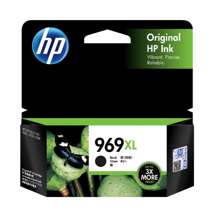 HP 969XL GENUINE BLACK ORIGINAL INK CARTRIDGE.