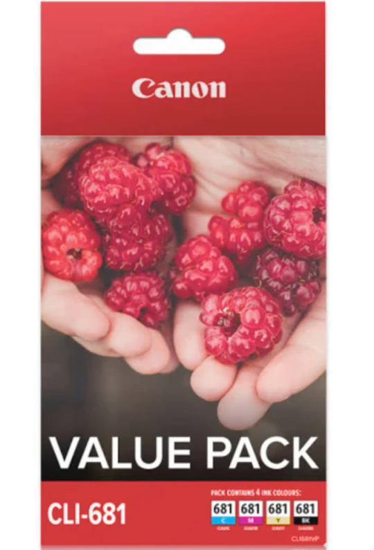 CANON CLI-681 GENUINE 4-INK VALUE PACK