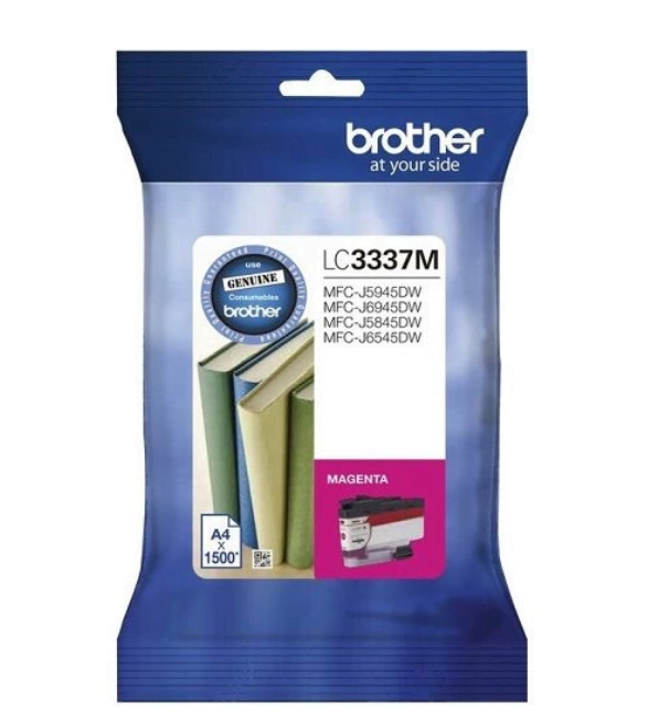 BROTHER LC3337 GENUINE MAGENTA ORIGINAL INK CARTRIDGE.