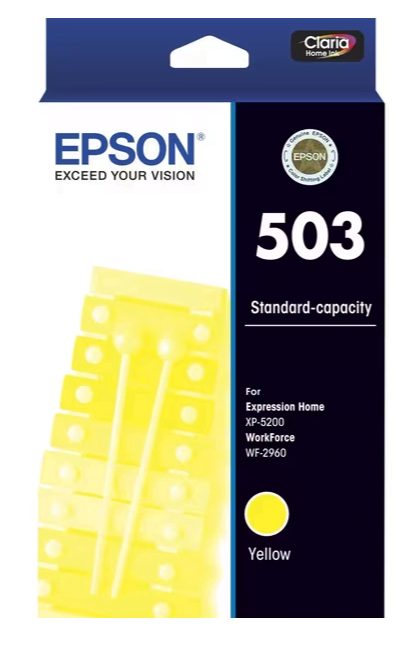 EPSON 503 GENUINE YELLOW ORIGINAL INK CARTRIDGE.