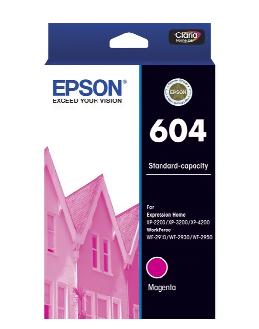 Genuine Epson 604 Magenta Ink Cartridge