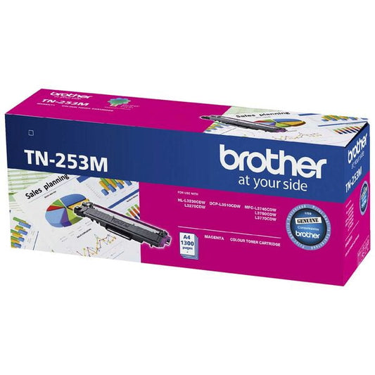 Brother TN 253 Magenta Genuine Toner Cartridge