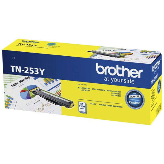 Brother TN 253 Yellow Genuine Toner Cartridge