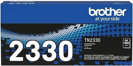 Brother TN-2330 Black Genuine Toner Cartridge.