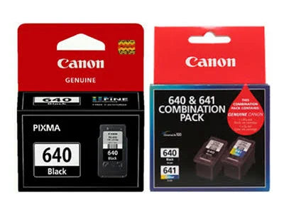Canon 640/ 641 Triple with 2 Blacks & 1 Colour Genuine Value Pack.