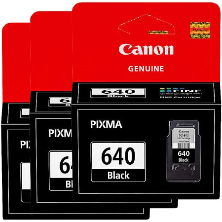 Canon PG-640 Black Triple Genuine Value Pack (3-Ink Special).