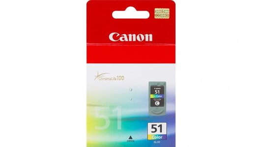 CANON CL-51 COLOUR GENUINE INK CARTRIDGE.