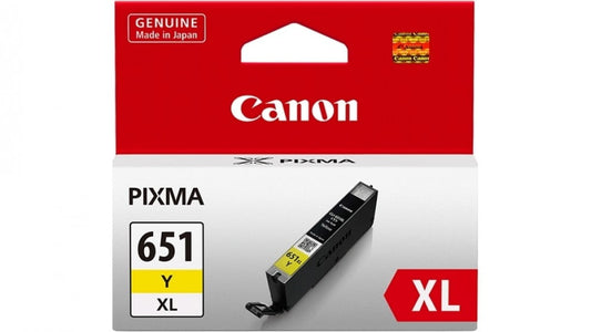 CANON CLI-651XL YELLOW GENUINE HIGH CAPACITY INK CARTRIDGE.
