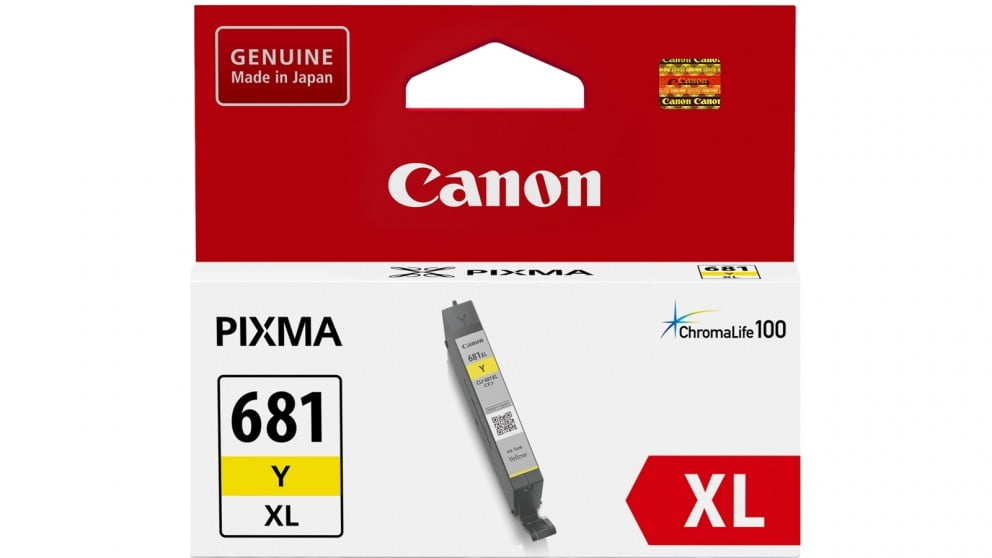 CANON CLI-681XL YELLOW GENUINE HIGH CAPACITY INK CARTRIDGE.