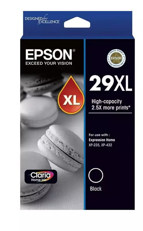 Epson 29XL Black Genuine High Capacity Ink Cartridge.