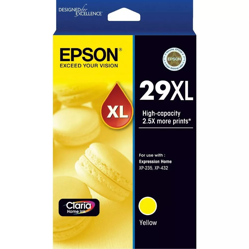 Epson 29XL Yellow Genuine High Capacity Ink Cartridge.