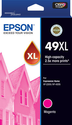 Epson 49 XL Magenta Genuine High Capacity Ink Cartridge.