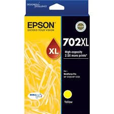 Epson 702XL Yellow Genuine High-Capacity Ink Cartridge