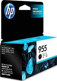HP 955 BLACK GENUINE INK CARTRIDGE. L0S60AA.
