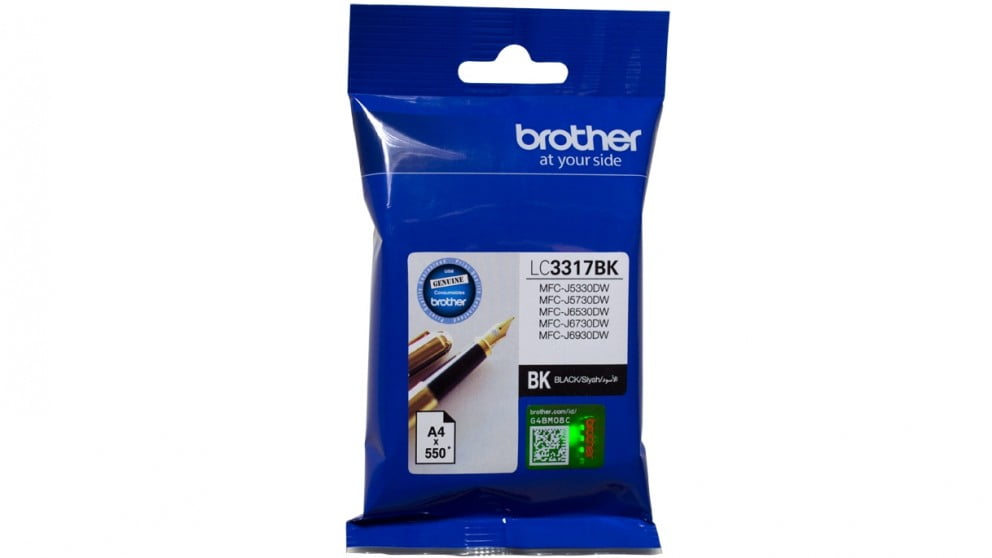 BROTHER LC3317 BLACK GENUINE INK CARTRIDGE.