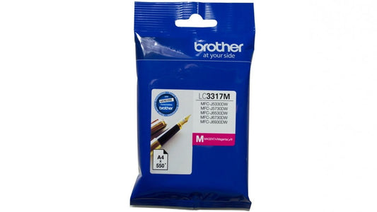 BROTHER LC3317 MAGENTA GENUINE INK CARTRIDGE.