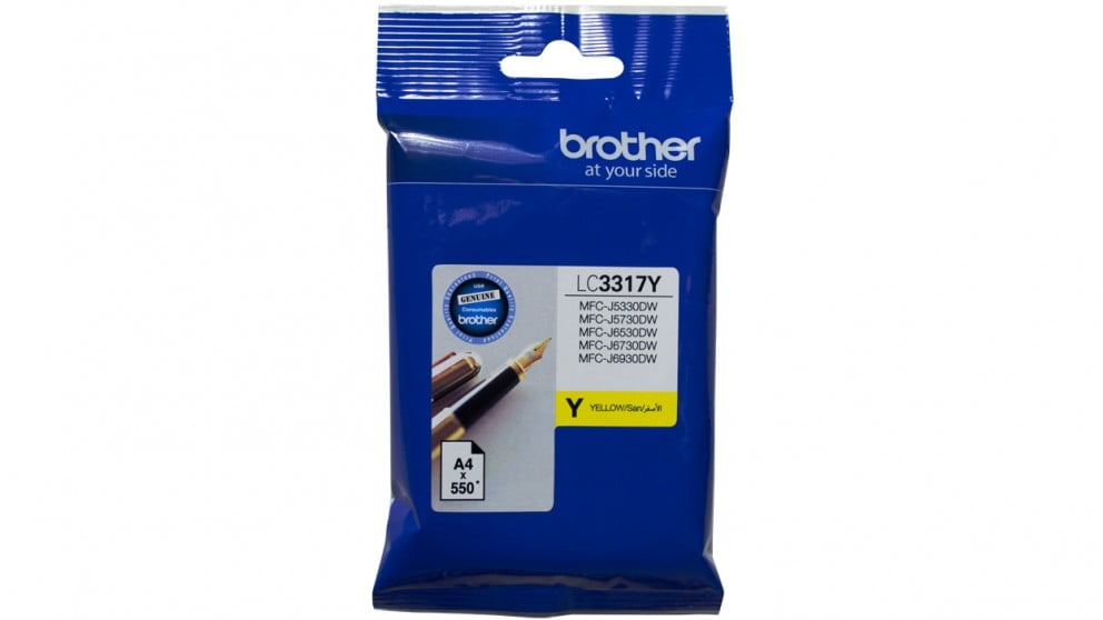 Brother LC3317 Yellow Genuine Ink Cartridge.