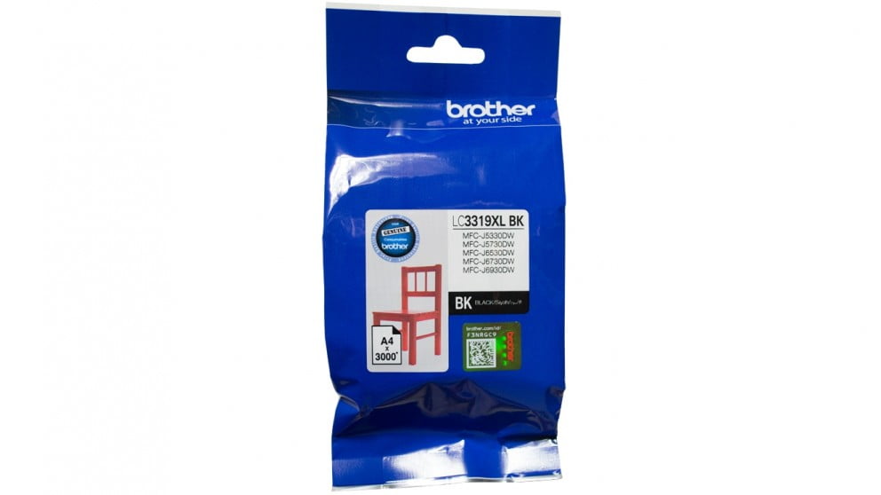 BROTHER LC3319XL BLACK GENUINE HIGH CAPACITY ORIGINAL INK CARTRIDGE.