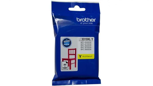 BROTHER LC3319XL YELLOW GENUINE HIGH CAPACITY INK CARTRIDGE.