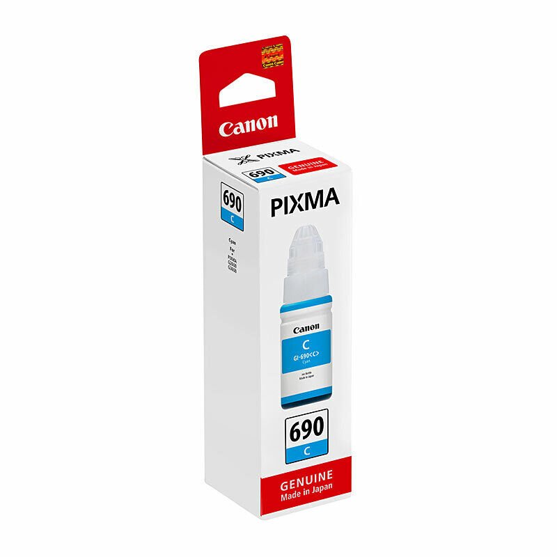 CANON GI-690 CYAN GENUINE BOTTLE INK.