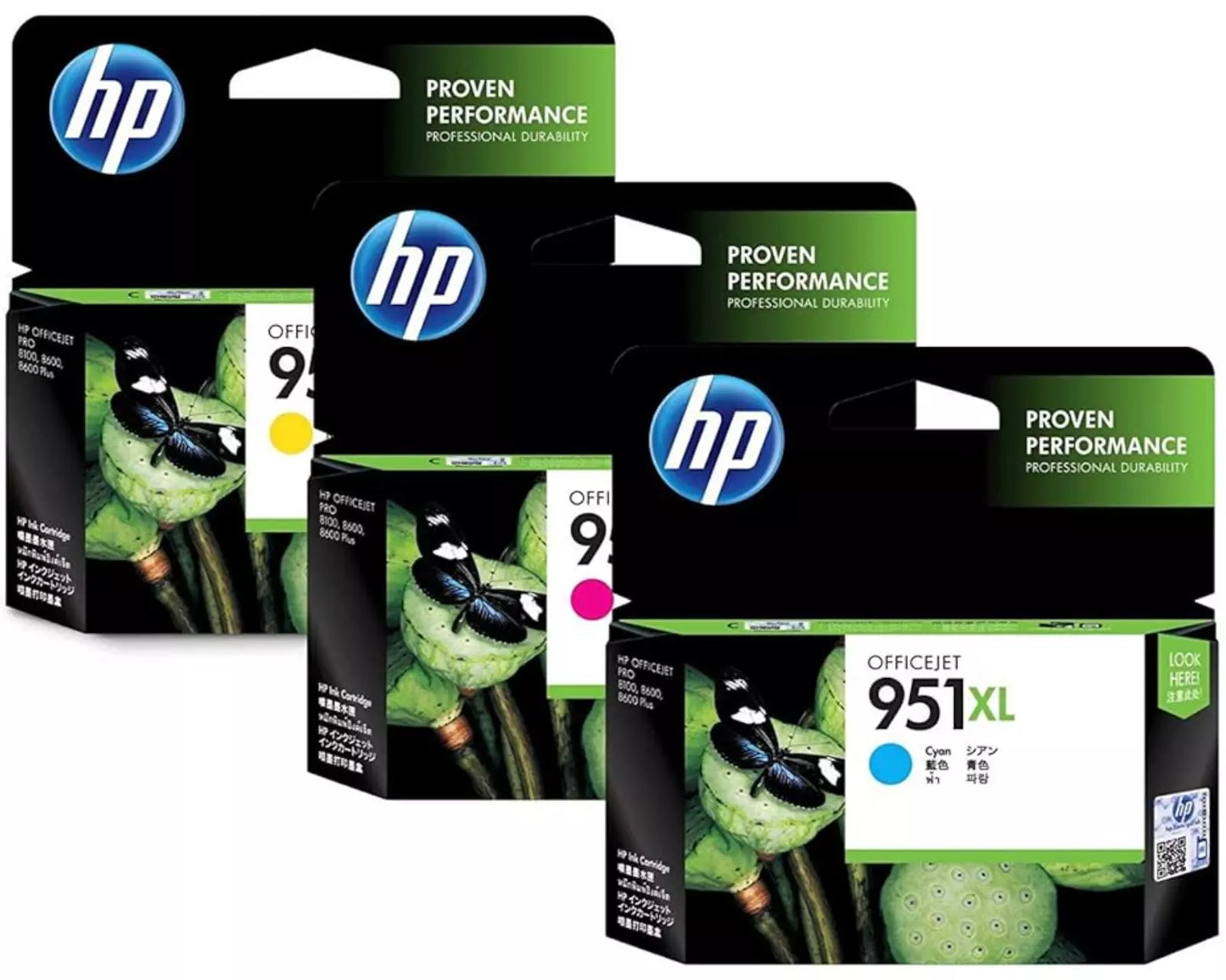 HP 951XL GENUINE HIGH CAPACITY COLOUR 3-INK VALUE PACK.