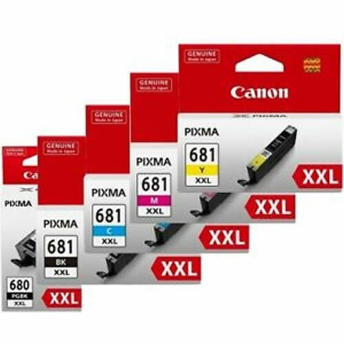 CANON PG-680XXL/ CLI-681XXL GENUINE 5-INK EXTRA HIGH CAPACITY VALUE PACK.