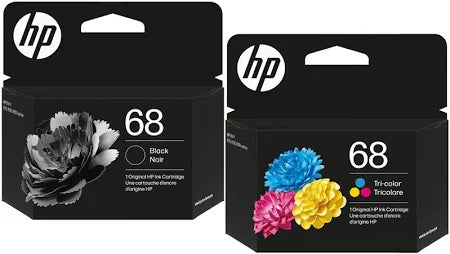 HP 68 BLACK & TRI-COLOUR COMBO PACK. FREE DELIVERY.