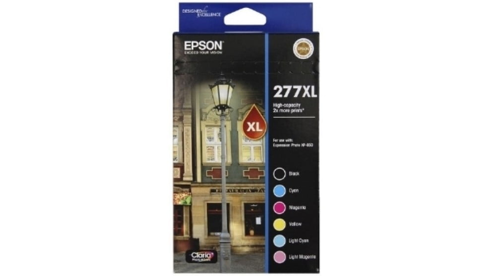 Epson 277XL Genuine Value Pack Original High-Capacity 6-Ink Cartridges. FREE DELIVERY.
