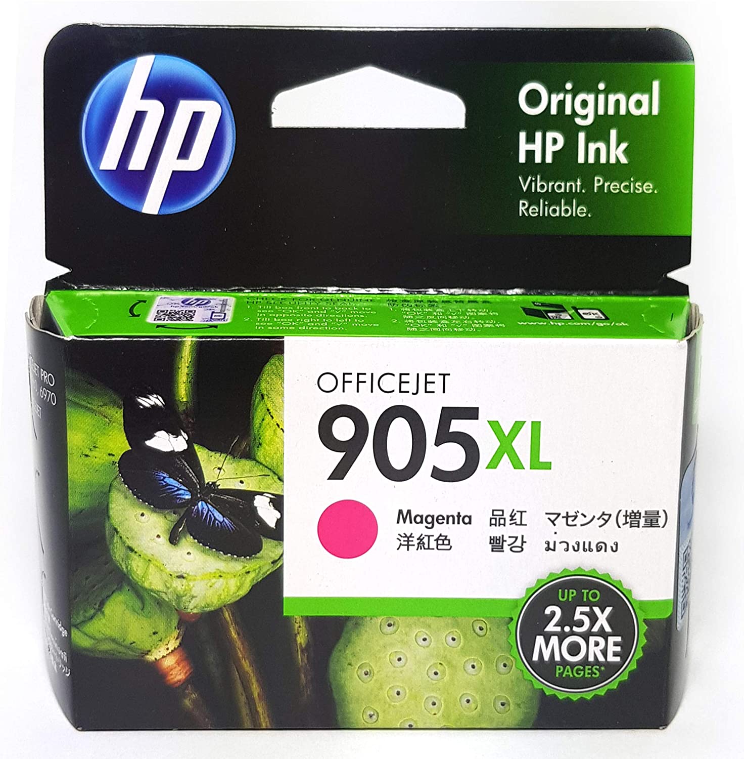 HP 905XL MAGENTA GENUINE HIGH CAPACITY INK CARTRIDGE T6M09AA. - Ink ...