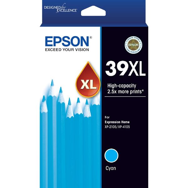 Epson 39xl Cyan Genuine High Capacity Ink Cartridge Ink Warehouse 