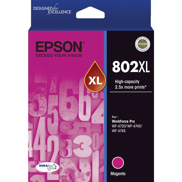 Epson 802xl Magenta Genuine Ink Cartridge Ink Warehouse 3408